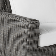 Malibu Outdoor Wicker Sofa - Slate Gray - Our Boat House
