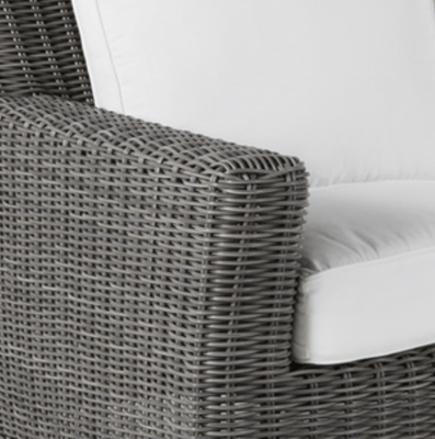 Malibu Outdoor Wicker Sofa - Slate Gray - Our Boat House