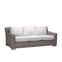 Malibu Outdoor Wicker Sofa - Slate Gray - Our Boat House