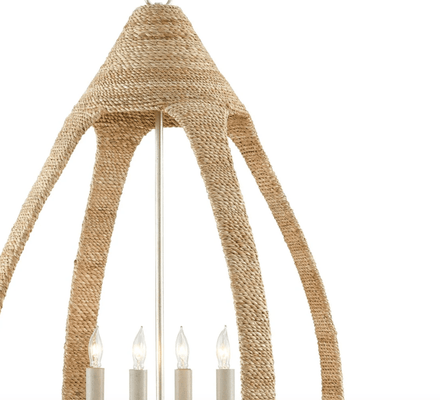 Malta Abaca Rope Chandelier - Our Boat House