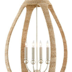 Malta Abaca Rope Chandelier - Our Boat House