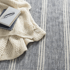 Malta Blue Wool Rug - Our Boat House