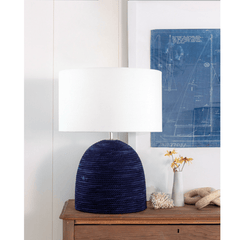 Manuka Indigo Rope Table Lamp - Our Boat House