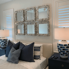 Margo Oyster Shell Mirror - Our Boat House