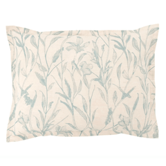 Margot Linen Pewter Blue Sham - Our Boat House
