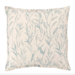 Margot Linen Pewter Blue Sham - Our Boat House
