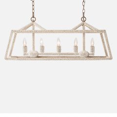 Marianna Coco Bead Linear Chandelier - Our Boat House