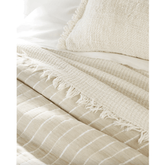 Marino Natural/Ivory Matelasse Coverlet - Our Boat House