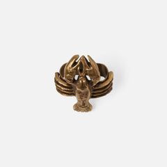 Marlin Lobster Brass Napkin Ring Set - Our Boat House
