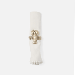 Marlin Tarnished Silver Lobster Napkin Ring - Our Boat House