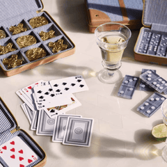 Marlow Leather Playing Card Box Set s/2 - Our Boat House
