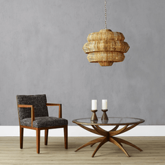 Marseille Rattan Chandelier - Two Sizes - Our Boat House