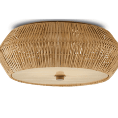 Marseille Rattan Flush Mount Pendant - Our Boat House