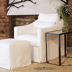 Maui Deluxe 30in Slipcovered Swivel Glider - Our Boat House
