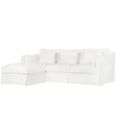 Maui Deluxe Two - Piece Slipcovered LAF Sectional - Our Boat House