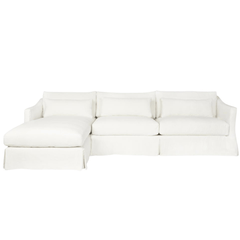 Maui Deluxe Two - Piece Slipcovered LAF Sectional - Our Boat House