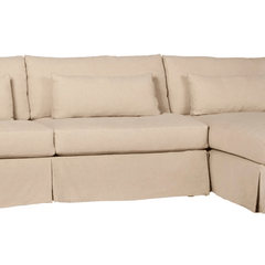 Maui Deluxe Two - Piece Slipcovered LAF Sectional - Our Boat House