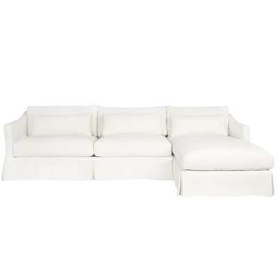 Maui Deluxe Two - Piece Slipcovered RAF Sectional - Our Boat House
