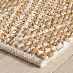 Meghan Ivory Woven Jute Rug - Our Boat House