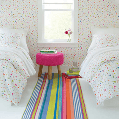 Mellie Stripe Woven Cotton Rug - Our Boat House
