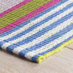 Mellie Stripe Woven Cotton Rug - Our Boat House