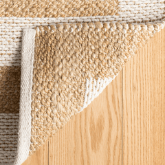 Milo Ivory Handwoven Jute/Cotton Rug - Our Boat House