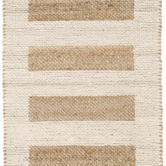 Milo Ivory Handwoven Jute/Cotton Rug - Our Boat House
