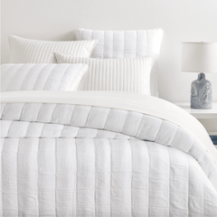 Monet White Quilted Coverlet - Our Boat House