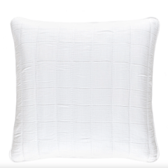 Monet White Quilted Sham - Our Boat House
