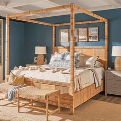 Monica Bamboo Table Lamp - Our Boat House