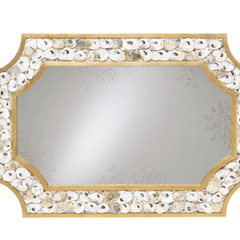 Monroe Oyster Shell Mirror - Our Boat House
