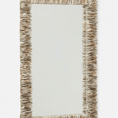 Montego Stacked Oyster Shell Mirror - Our Boat House