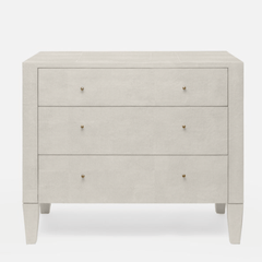 Moonstone Bay Vintage Shagreen Chest - French Gray - Our Boat House