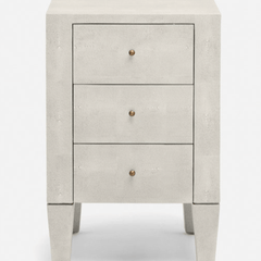 Moonstone Bay Vintage Shagreen Nightstand - French Gray (Two Sizes) - Our Boat House