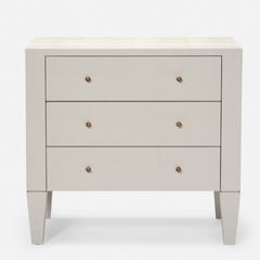 Moonstone Bay Vintage Shagreen Nightstand - French Gray (Two Sizes) - Our Boat House