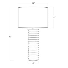 Nabu Metal Column Table Lamp - Our Boat House