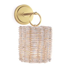 Nantucket Sconce - Natural Brass - Our Boat House