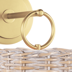 Nantucket Sconce - Natural Brass - Our Boat House
