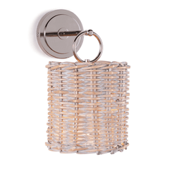 Nantucket Sconce - Polished Nickel - Our Boat House