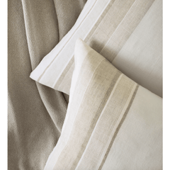 Napa Stripe Linen Natural Sham - Our Boat House