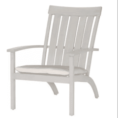 Narragansett Adirondack Chair - Wrought Aluminum in Mahogany - Our Boat House