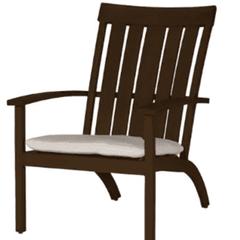 Narragansett Adirondack Chair - Wrought Aluminum in Mahogany - Our Boat House