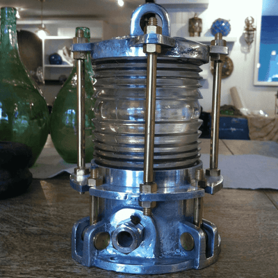 Nautical 4 - Post Aluminum Nautical Piling Light with Brass Bolts - Our Boat House