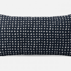 Newman Navy Dotted Pillow - Set of Two - Our Boat House