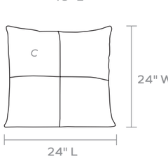 Newman Navy Dotted Pillow - Set of Two - Our Boat House
