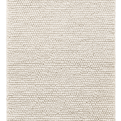 Niels Handwoven Wool/Viscose Rug - Ivory - Our Boat House
