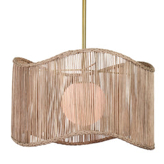 Nimes Rattan Drum Pendant - Our Boat House