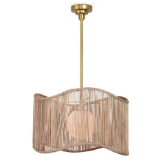 Nimes Rattan Drum Pendant - Our Boat House