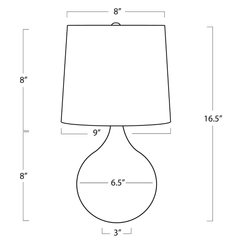 Noa Travertine Mini Lamp - Our Boat House