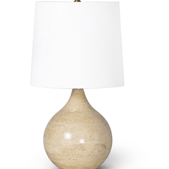 Noa Travertine Mini Lamp - Our Boat House